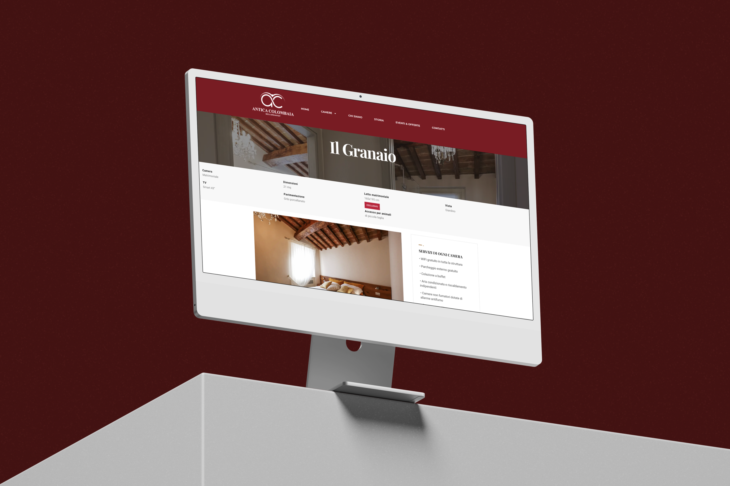 Antica Colombaia - dettaglio mockup